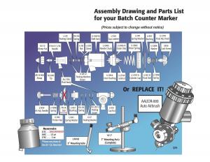 Batch Marker/Auto-Airbursh Spray Gun Parts