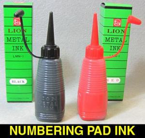 1oz Bottle Red/Black Ink for Ink Pad