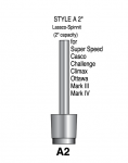 Style A - 2” Shaft Lassco Spinnit Hollow Paper Drill